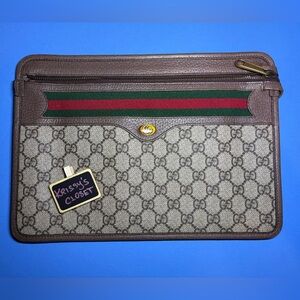 💯 Authentic Gucci Supreme Ophidia Clutch Pouch